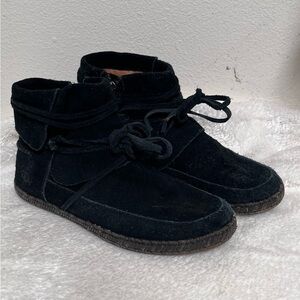 Black Suede Ankle Boots